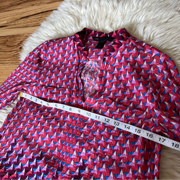 Marc Jacobs Patterned Long Sleeve Silk Dress XS - Picture 7 of 9
